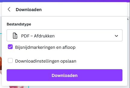 canva opslaan als pdf