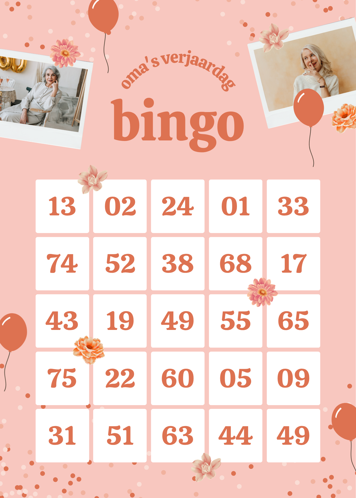 bingo kaart