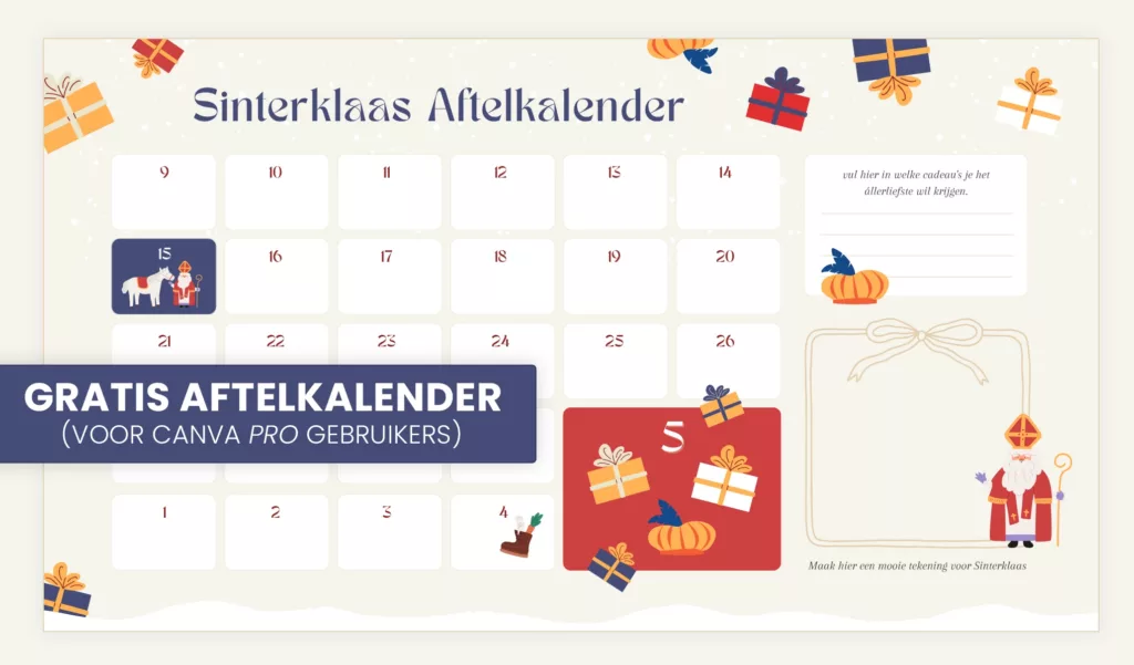 sinterklaas aftelkalender
