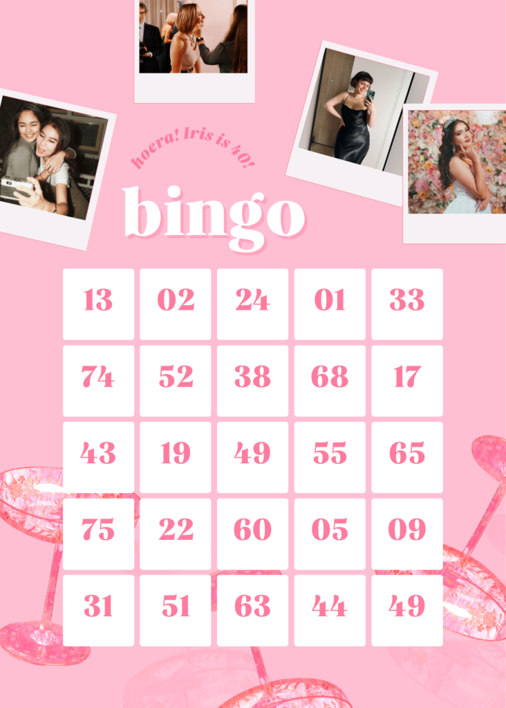 feestje bingo kaart