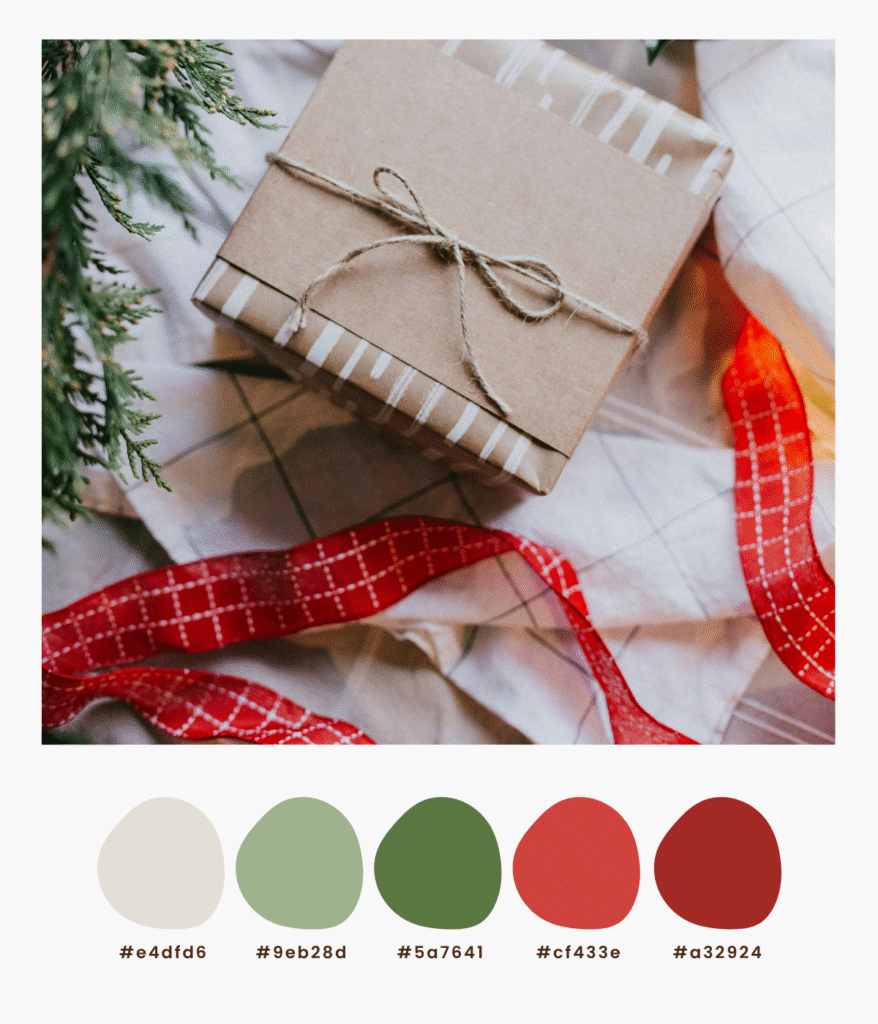 klassieke kerst kleuren