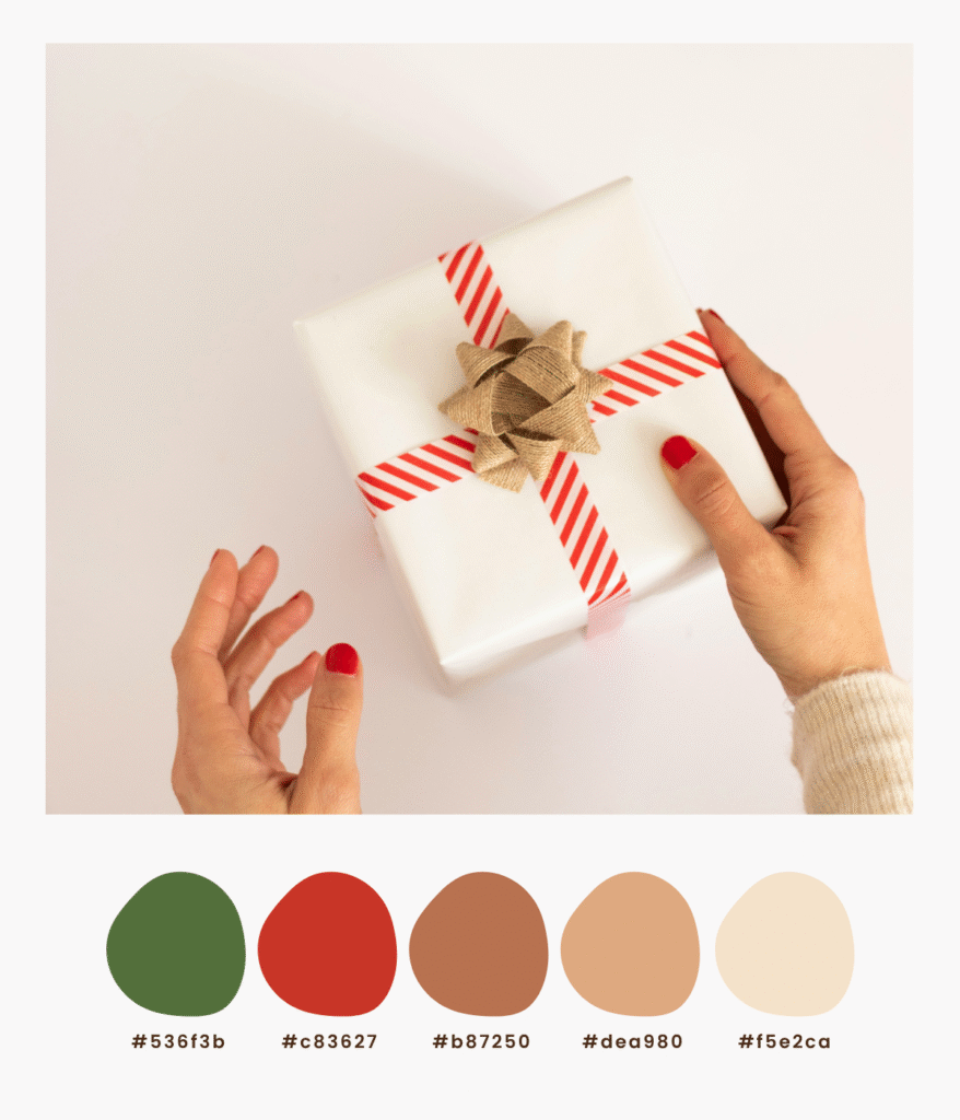 warme kerst kleuren