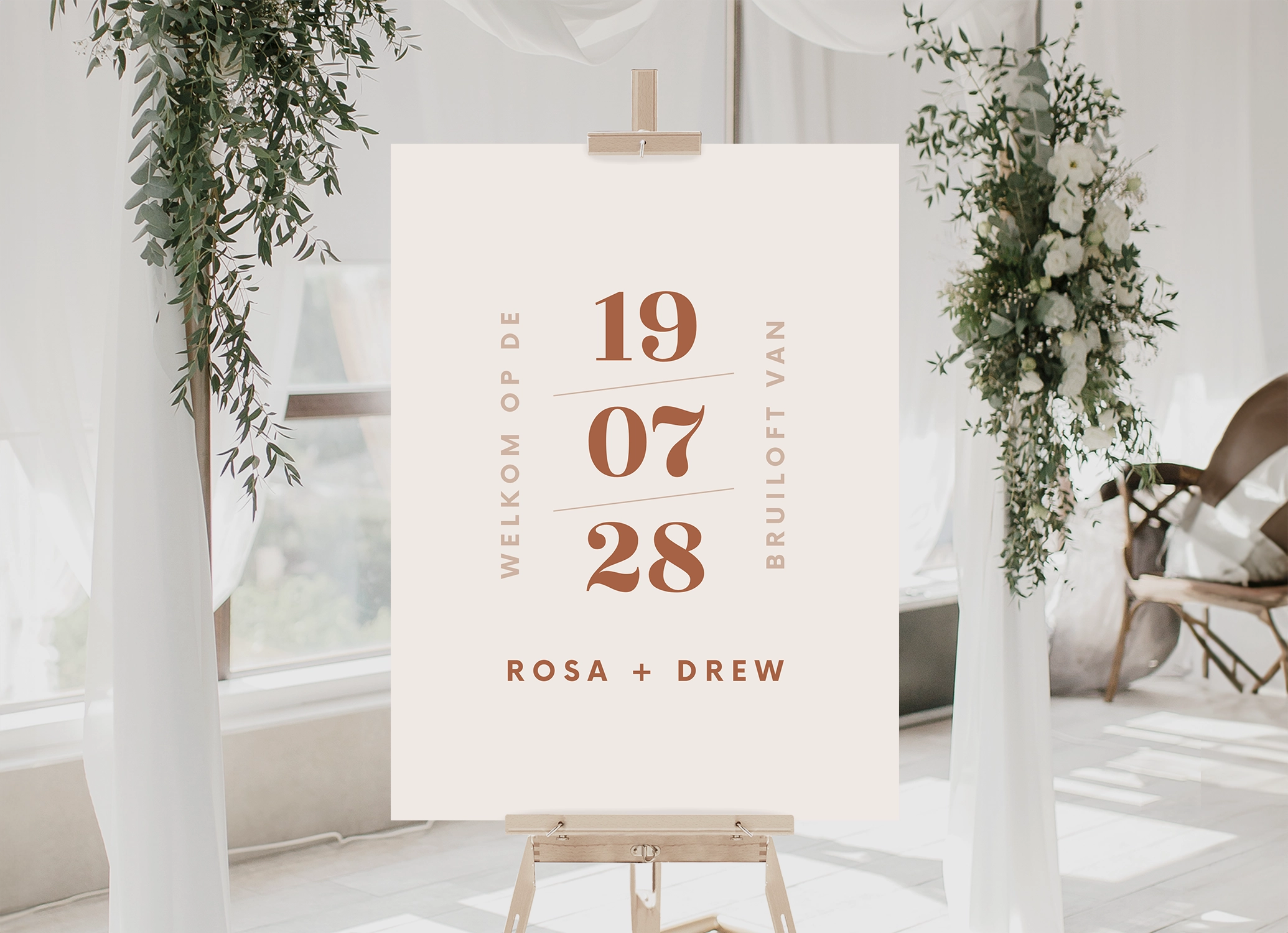 Welkomstbord Modern Boho